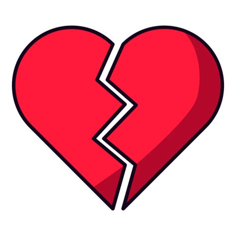 Broken Heart Generic Outline Color Icon