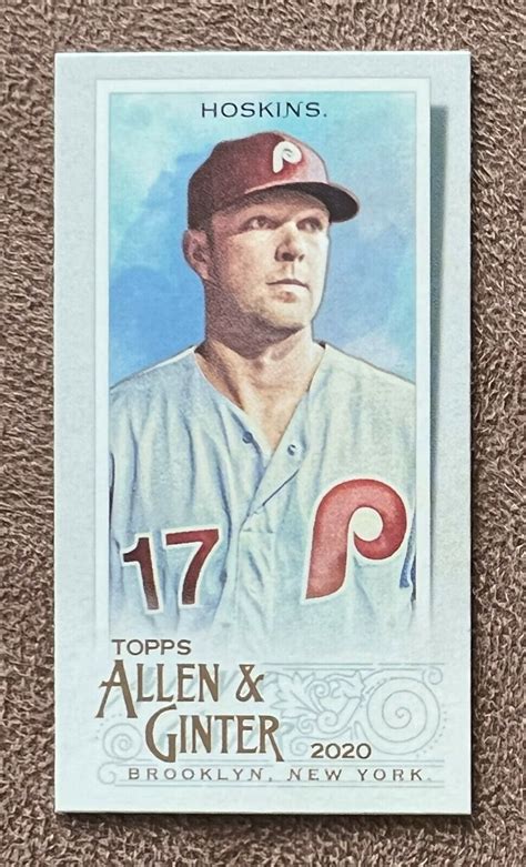 2020 Topps Allen Ginter S Mini A G Back 9 Rhys Hoskins For Sale