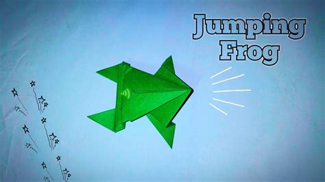 Haw To Make A Paper Jumping Frog 🐸 Origami Jumping Frog Eaey