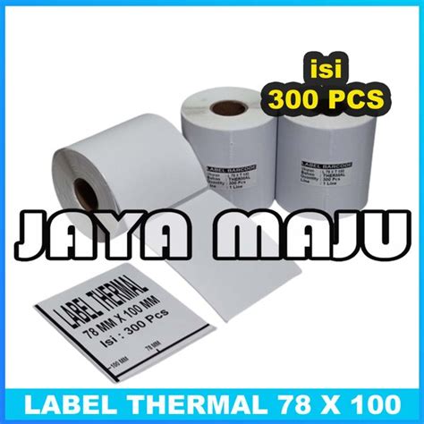 Jual Sticker Label Thermal Printer Barcode X Mm Line Isi