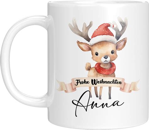 Tassenticker Tasse Zu Weihnachten Weihnachtstasse Personalisiert