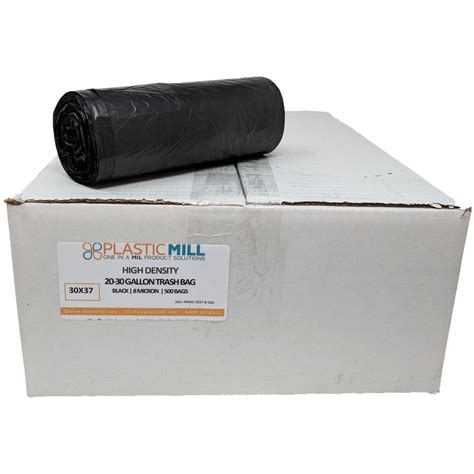 Plasticmill 12 16 Gallon High Density Black 8 Micron 24x33 1000
