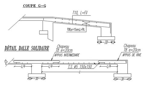 2D Design Of Solid Slab Reinforcement Details In AutoCAD Drawing CAD