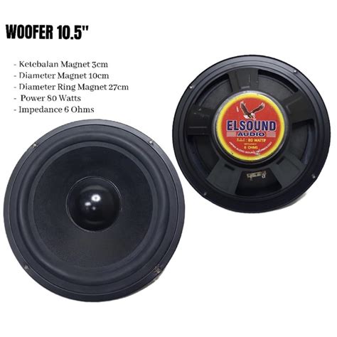 Jual Speaker Elsound Inch Woofer Original Magnet Besar Shopee