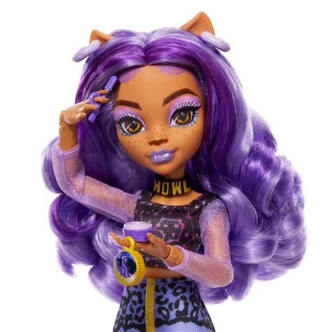 Monster High Skulltimate Secrets Set Fearidiscent Puppe Clawdeen Wolf