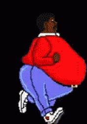 Cartoon Fat Albert Running Gifdb