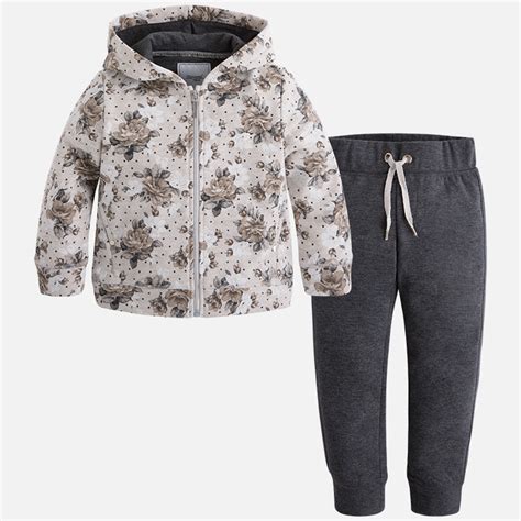 Conjunto pants flores gris niña Mayoral Tep Tep Alta moda infantil