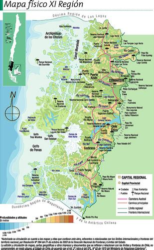 XI Región Aysén Mapa Físico