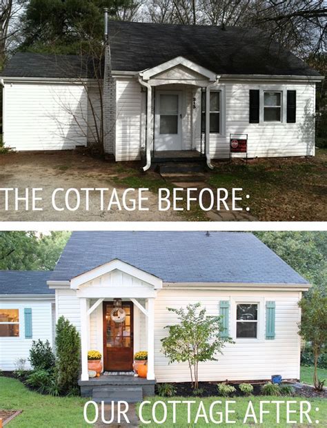 Our Cottage Exterior Before After Via The White Buffalo Styling Co