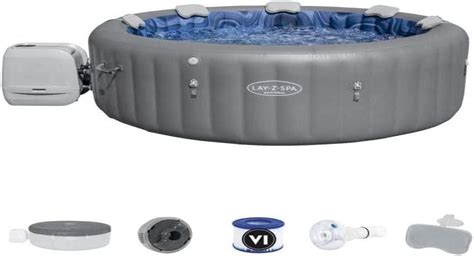 Bestway LAY Z SPA Whirlpool Santorini HydroJet Pro 216 X 80 Cm Rund