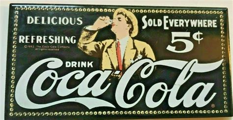 Vintage Refrigerator Magnet Coca Cola 5 Cents W5 Etsy