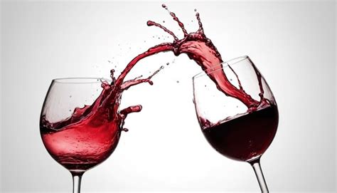 Premium Photo Red Wine Splash Isolated On White