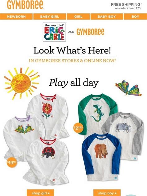 Gymboree Its Here The World Of Eric Carle™ And Gymboree Milled