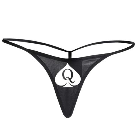 Mua Qos Blacked Queen Of Spades Hotwife Vixen Logo G String Thong Tanga Largexlarge Trên