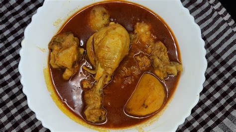 Aloo Diye Murgir Jhol Recipe Spicy Chicken Curry With Potatoes A