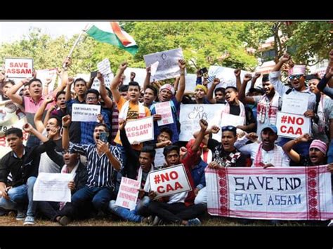 Assam Anti Caa Protests Takes Over Cities Districts