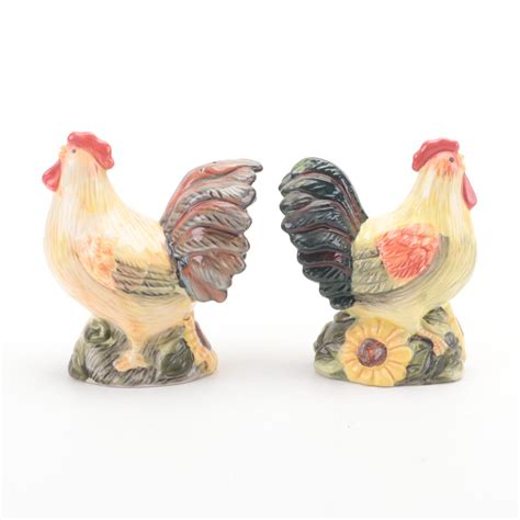 Ceramic Rooster Teapot Set With Other Tableware Ebth