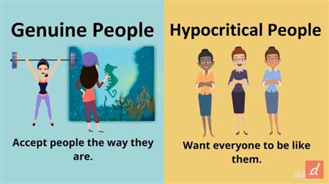 Genuine People Vs Hypocritical People Difference People Fact Quotes