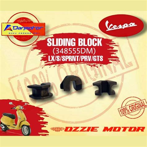 Jual SLIDING BLOCK DANMOTOR SLIDER VESPA LX S SPRINT PRIMAVERA 3V I GET