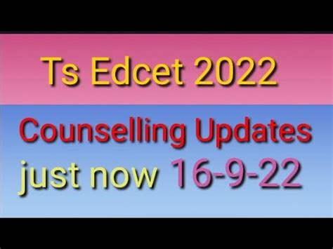 Ts Edcet Counselling Dates Ts Edcet Counselling Schedule Dates