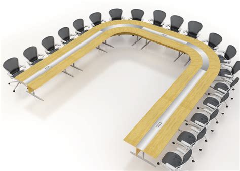 Magma Modular U Shaped Conference Table Paul Downs Cabinetmakers