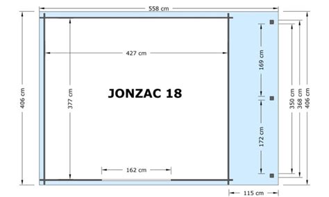 Abri De Jardin Brut Jonzac Avec Appentis Ep Mm