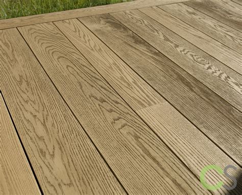 Millboard Enhanced Grain Sb Golden Oak Decking Board 126 X 32 X 3600mm