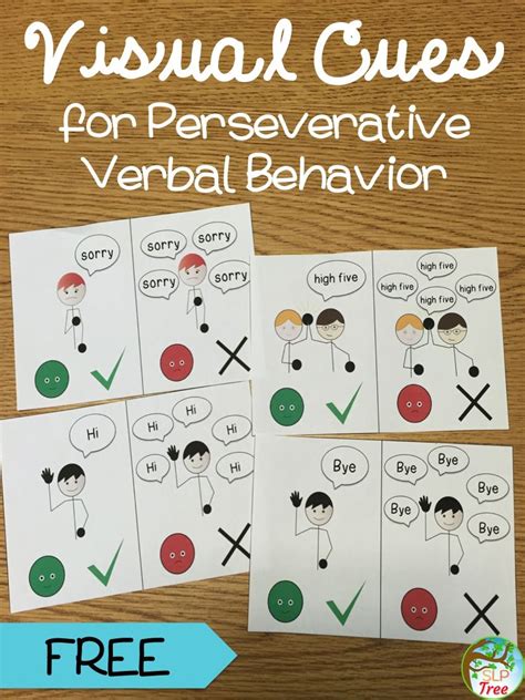 Use These Visual Cues To Help Decrease Perseverative Verbal Behavior