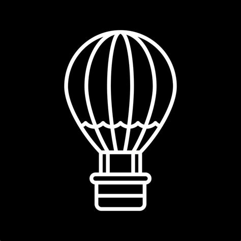 Hot Air Balloon Vector Icon Vector Art At Vecteezy