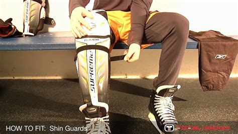 How To Fit Hockey Equipment Shin Guards Youtube