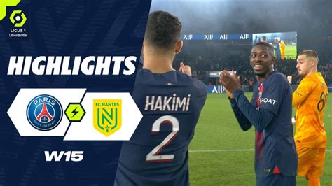 PARIS SAINT-GERMAIN - FC NANTES (2 - 1) - Highlights - (PSG - FCN ...