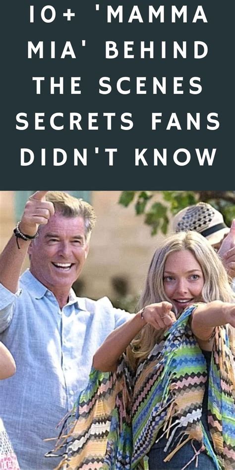 10 mamma mia behind the scenes secrets fans didn t know – Artofit