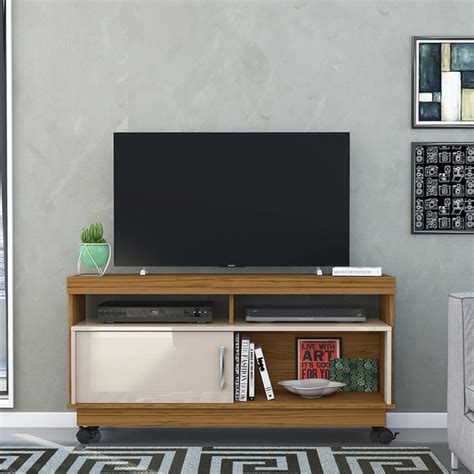 Rack Para Tv De Até 50 Polegadas Artur Madetec Naturale off White