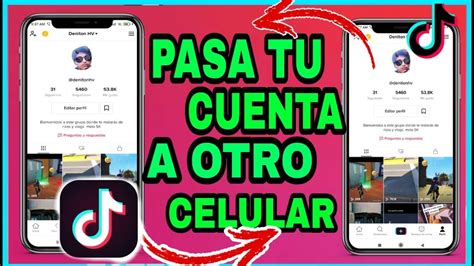 Como Pasar Mi Cuenta De Tiktok A Otro Celular Sin Problemas⭐ Youtube