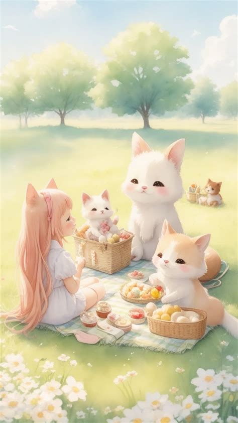 Fondos De Pantalla Kawaii Descarga GRATIS Anime Gatos