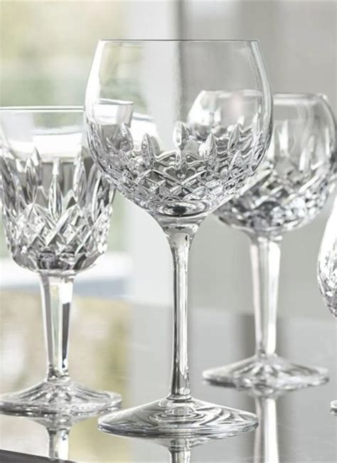 Waterford Crystal Lismore Essence Balloon Wine Glass Set Of 2 Blarney