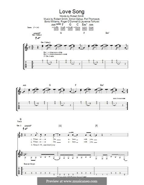 Lovesong (Adele) by B. Williams, L. Tolhurst, P. Thompson, R.G. Smith ...