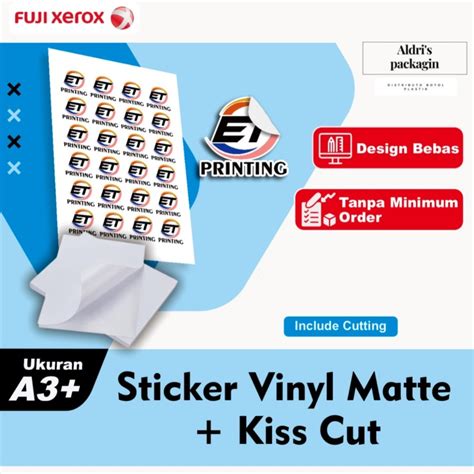 Jual Cetak Sticker A Chromo Bontak Vinyl Include Cutting Cetak