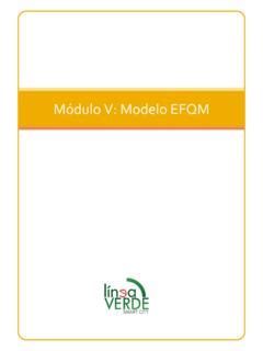 Módulo V Modelo EFQM lineaverdemunicipal m 243 dulo v modelo