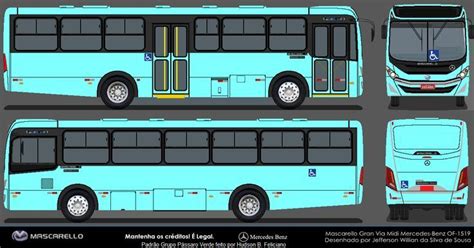 Mascarello Gran Via Midi Onibus Desenho Nibus