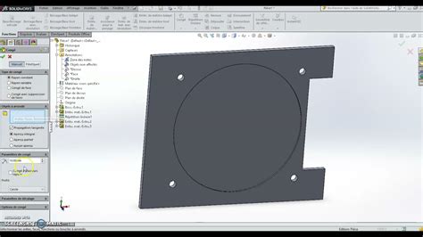 Vidéo 6 Réaliser congé ou chanfrein sur Solidworks YouTube