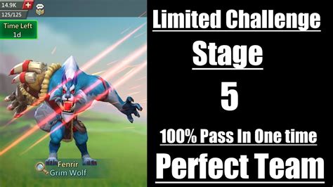 Lords Mobile Limited Challenge Grim Wolf Stage Limited Challenge