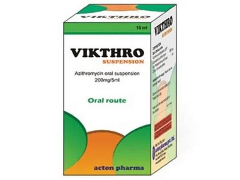 Azithromycin Oral Suspension, 200mg/5ml at best price in Navi Mumbai ...