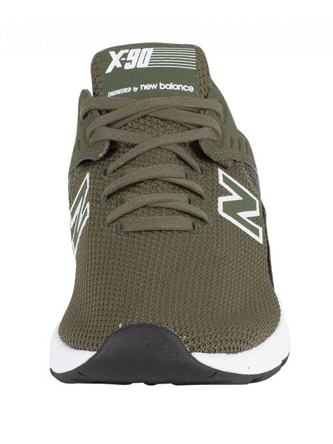 New Balance Rubber Dark Green X 90 Trainers For Men Lyst
