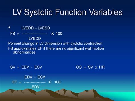 Ppt Echocardiographic Assessment Of Lv Systolic Function Powerpoint