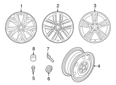 2015-2023 Volkswagen Wheel Center Cap 5G0-601-171-XQI | OEM Parts Online