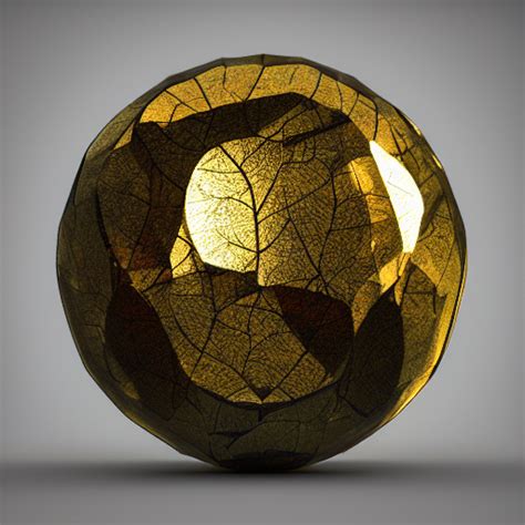 Krea Ai Tilt Shift Sphere Leaf Huge Light Intricate Reflec