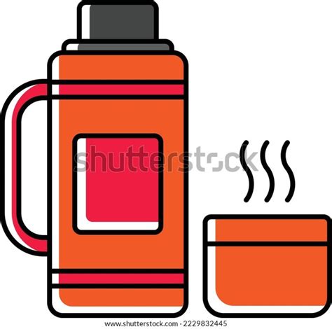 Hot Cold Stainless Steel Vacuum Flask Stock Vector Royalty Free Shutterstock