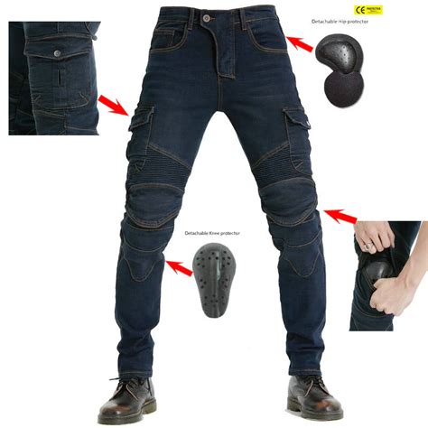 Lb1 Motorcycle Riding Jeans With Ce Certified Knee Hip Armor Protector Motorcycle Riding Jeans