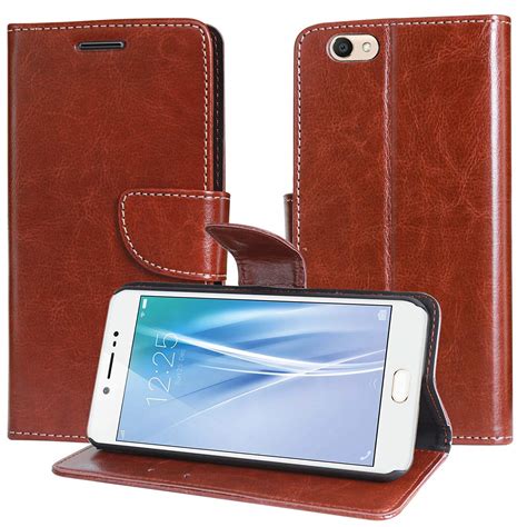 Covernew Flip Cover For Vivo Y55s Vivo 1610 Brown